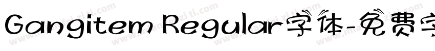 Gangitem Regular字体字体转换